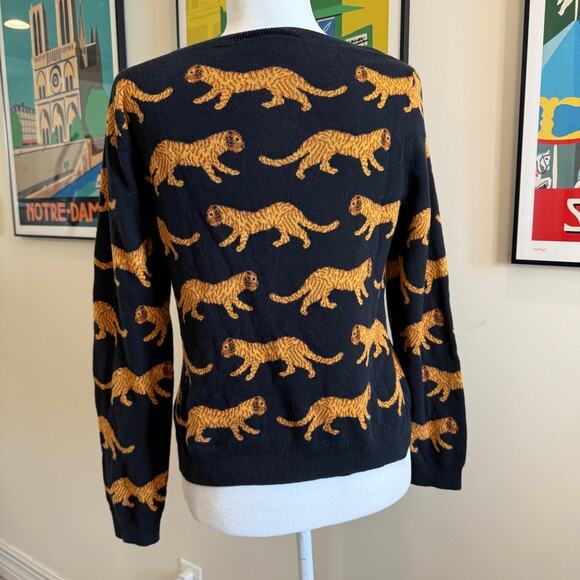 Monki Leopard Crewneck Sweater - Size M - Picture 4 of 5